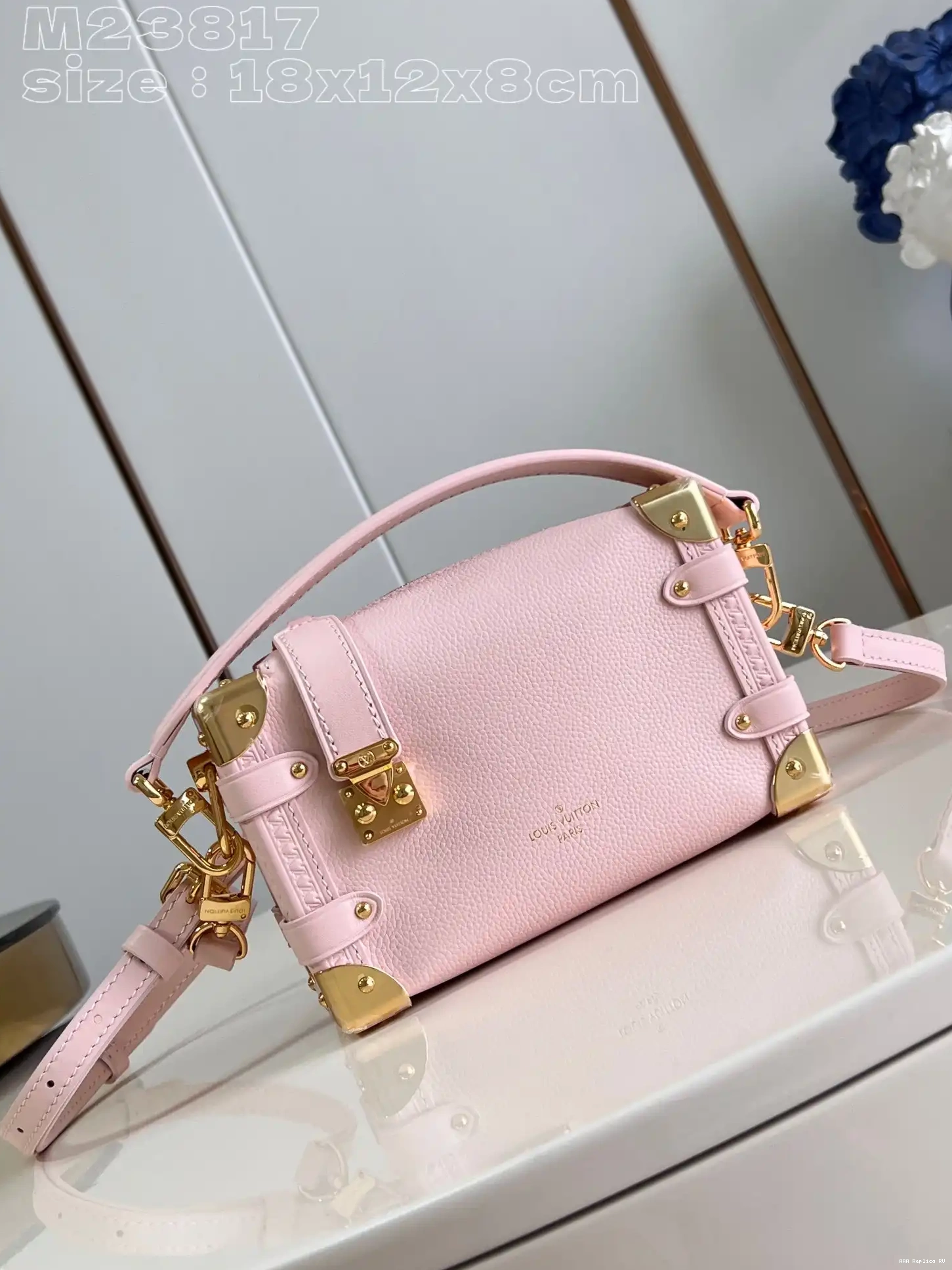 Aaa replica bags VUITTON PM-18*12.5*8CM Side Trunk LOUIS 0508